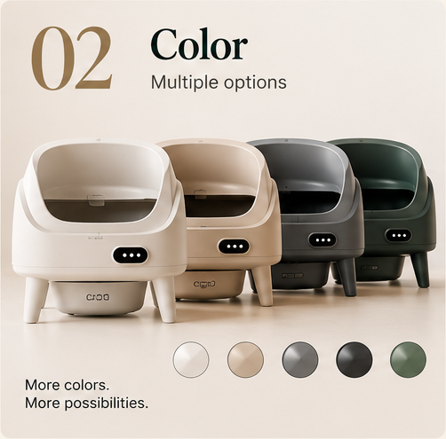 Custom Color Options Smart Cat Litter Box