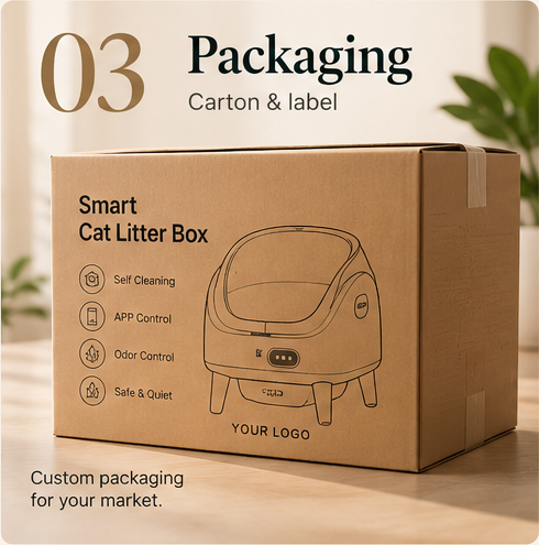 Custom Packaging Smart Cat Litter Box
