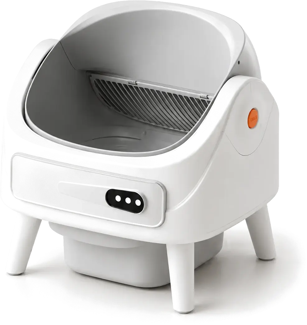 Open top automatic litter box